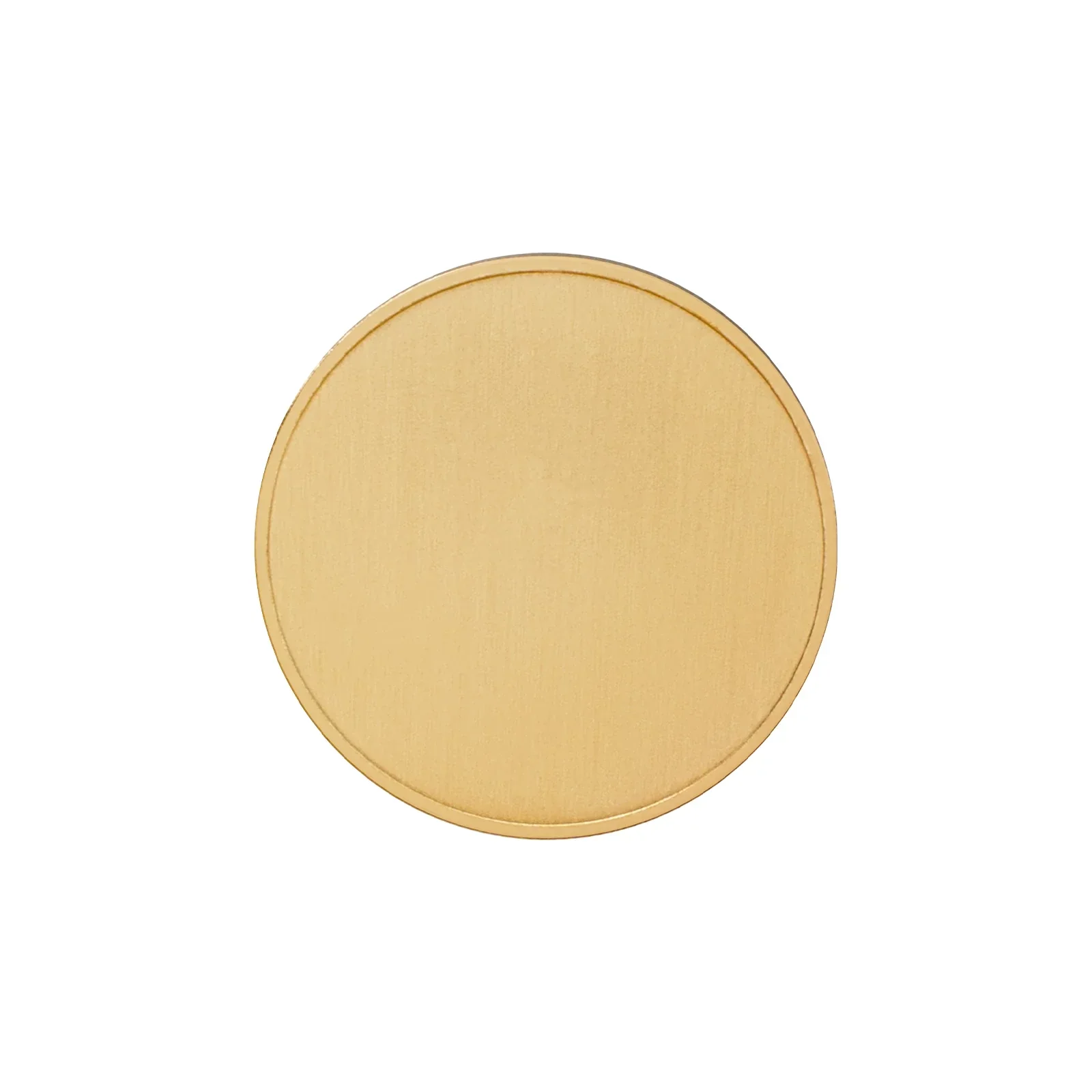 Blank brass 40mm challenge coin reference